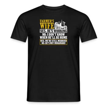 Cadeau agricole à la ferme · Femme - T-shirt homme - noir - Devant - AI Model Male 178 light (178cm)