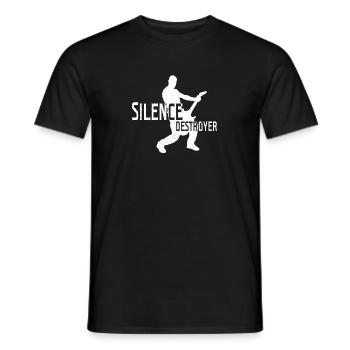 Guitare électrique guitare électrique - T-shirt homme - noir - Devant - AI Model Male 178 light (178cm)