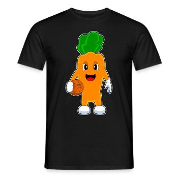 Karotte Basketballspieler Basketball - Männer T-Shirt - Schwarz - Vorne - AI Model Male 178 light (178cm)