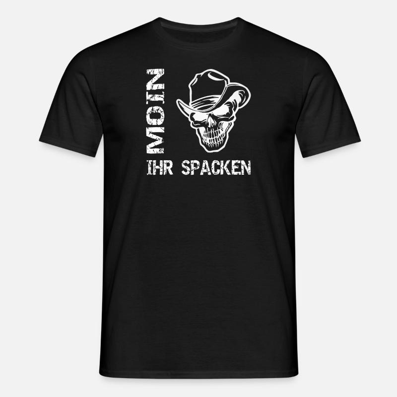 Moin - Männer T-Shirt - Schwarz