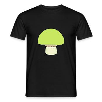 Mushroom green, green mushrooms - Men's T-Shirt - black - Front - AI Model Male 178 light (178cm)