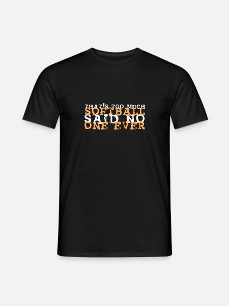 Softball - Men's T-Shirt - black