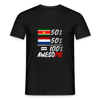 Half Nederlander half Surinaams - Männer T-Shirt - Schwarz - Vorne - AI Model Male 178 light (178cm)