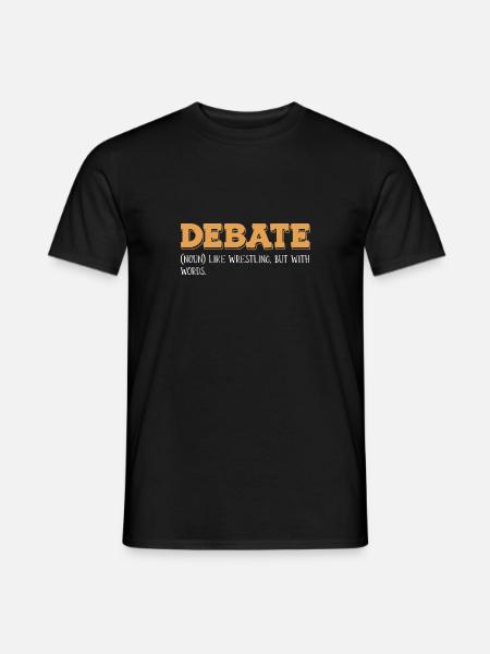 Débat Débat argumentation - T-shirt homme - noir