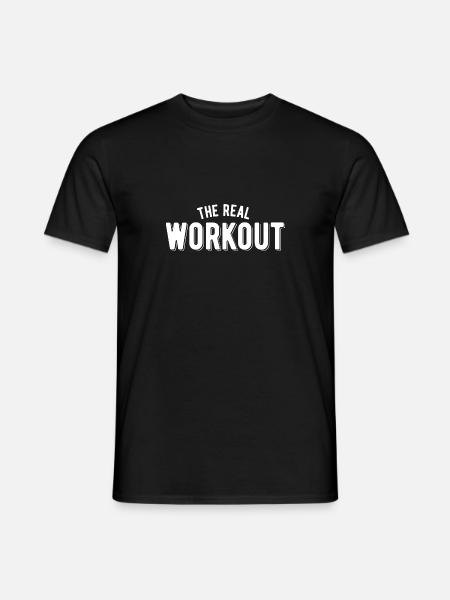 The real workout - Men's T-Shirt - black