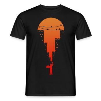 Streetart Stadt Maler - Männer T-Shirt - Schwarz - Vorne - AI Model Male 178 light (178cm)