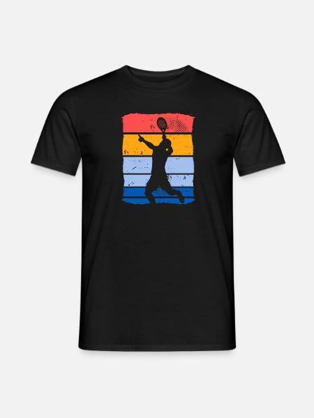 Retro Padelspieler Padel-Tennis Padeltennis - Mænd T-shirt - sort