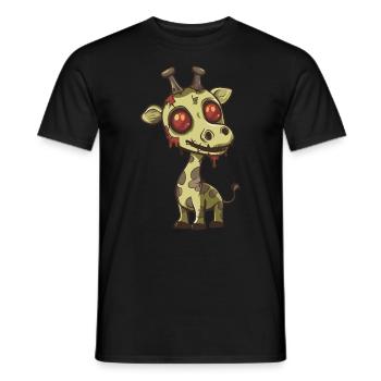Giraffe Halloween Lustig Zombie - Männer T-Shirt - Schwarz - Vorne - AI Model Male 178 light (178cm)