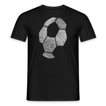 Fußball Fingerprint - Soccer Fingerprint -Team-DNA - T-shirt uomo - nero - Fronte - AI Model Male 178 light (178cm)