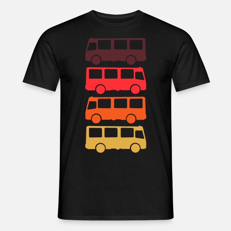 Bus Transporter Retro - Männer T-Shirt - Schwarz
