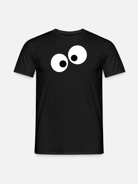 Augen - Männer T-Shirt - Schwarz