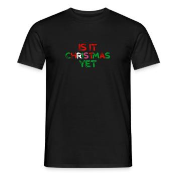 Is it still Christmas? - Gift - Men's T-Shirt - black - Front - AI Model Male 178 light (178cm)