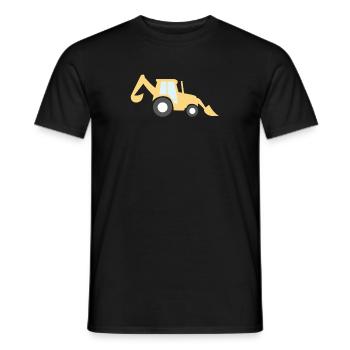 Excavator - Männer T-Shirt - Schwarz - Vorne - AI Model Male 178 light (178cm)