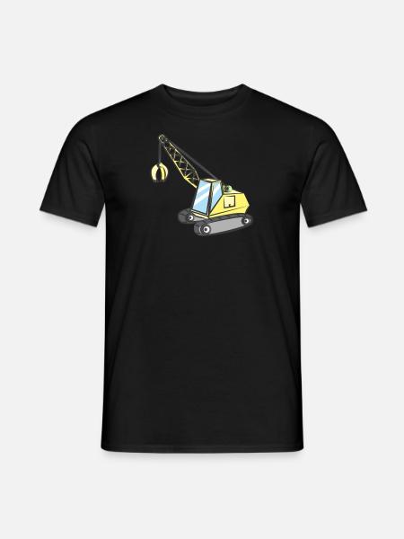 Crane with gripper - Men's T-Shirt - black