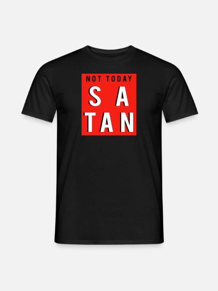 Not Satan Today - Men's T-Shirt - black