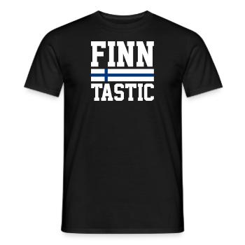 Finnish Finnish Finland - Men's T-Shirt - black - Front - AI Model Male 178 light (178cm)