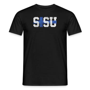 Sisu Finland Finnish Finnish - Men's T-Shirt - black - Front - AI Model Male 178 light (178cm)