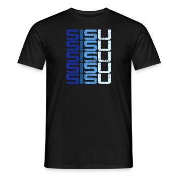 Sisu Finland Finnish Finnish Suomi - Men's T-Shirt - black - Front - AI Model Male 178 light (178cm)