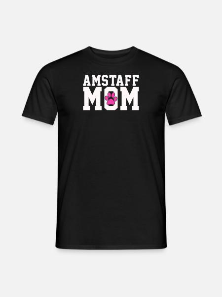 Staffordshire Mère - T-shirt homme - noir