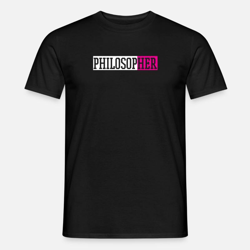 Philosopher Philosophy Teacher - Men’s T-shirt - black