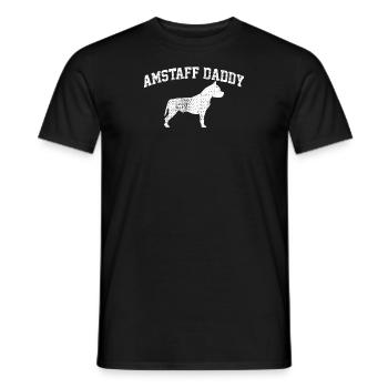 American Staffordshire - Men's T-Shirt - black - Front - AI Model Male 178 light (178cm)