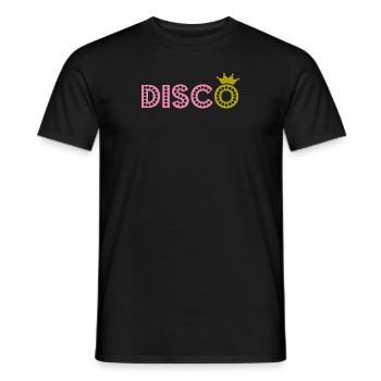 Dancing disco - Men's T-Shirt - black - Front - AI Model Male 178 light (178cm)