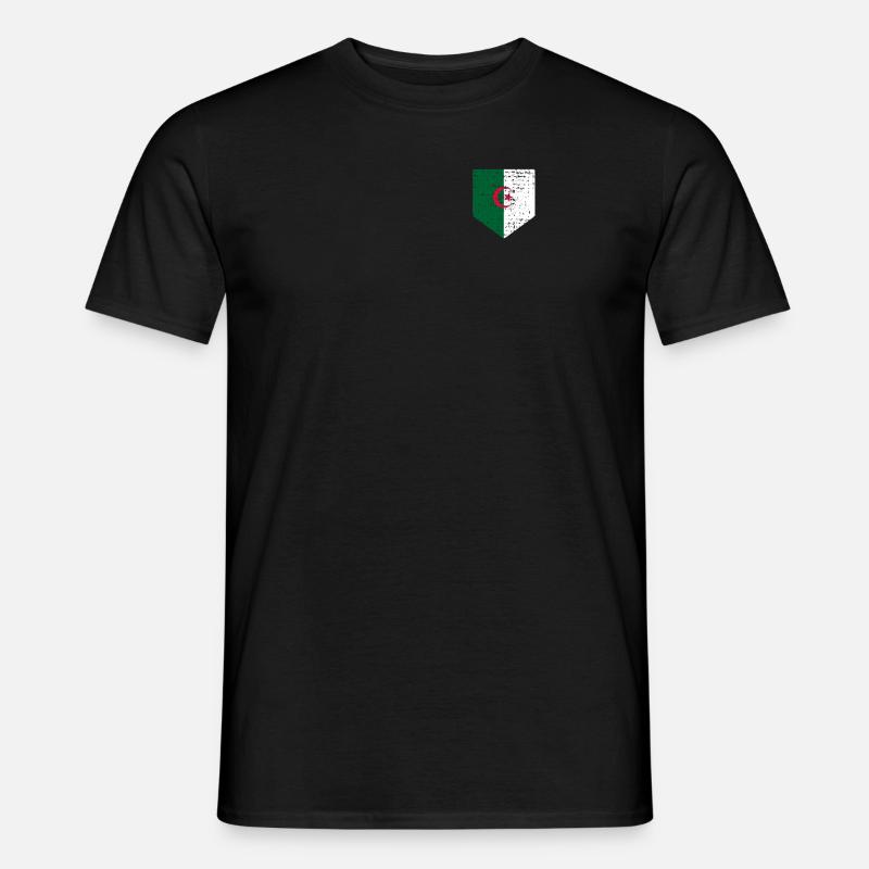Algerien Flagge - Männer T-Shirt - Schwarz