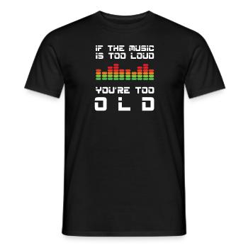 Music Musicians - Men's T-Shirt - black - Front - AI Model Male 178 light (178cm)