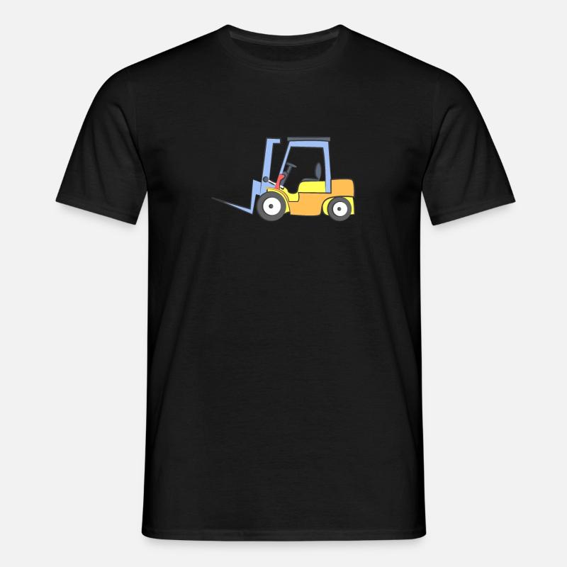 Forklift Construction Machine - Men's T-Shirt - black
