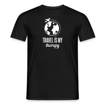 Rejse rejser - Mænd T-shirt - sort - Foran - AI Model Male 178 light (178cm)