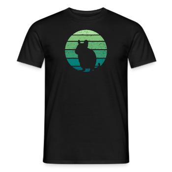 Degu rodent animal - Men's T-Shirt - black - Front - AI Model Male 178 light (178cm)