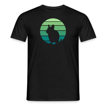 Degu rodent - Men's T-Shirt - black - Front - AI Model Male 178 light (178cm)