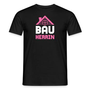 Construction Herrin Bâtiment Herrin - T-shirt homme - noir - Devant - AI Model Male 178 light (178cm)