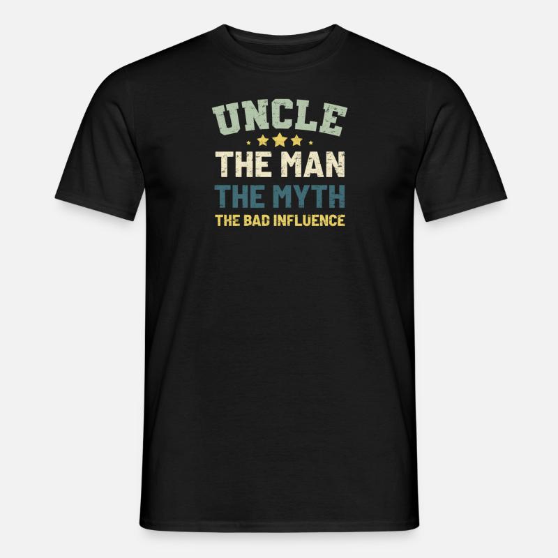 Onkel - Männer T-Shirt - Schwarz