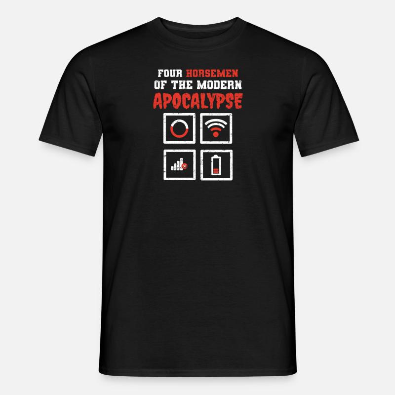 Vier Reiter Moderne Apokalypse - Männer T-Shirt - Schwarz