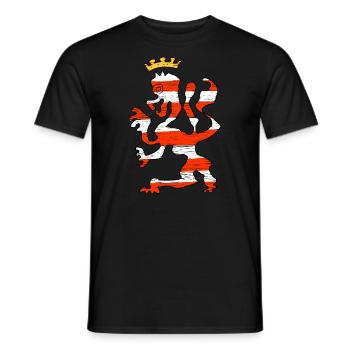 Lion de Hesse - T-shirt homme - noir - Devant - AI Model Male 178 light (178cm)