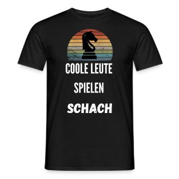 Schach Geschenk Schachspieler Queens Gambit - Männer T-Shirt - Schwarz - Vorne - AI Model Male 178 light (178cm)