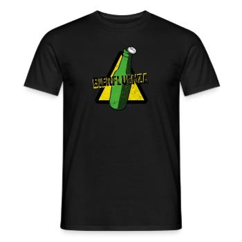 Bierfluenza - Männer T-Shirt - Schwarz - Vorne - AI Model Male 178 light (178cm)
