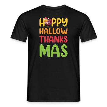 Weihnachten Santa Claus Merry Christmas - Men's T-Shirt - black - Front - AI Model Male 178 light (178cm)