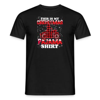 Biker Funny Motorcyclist Gifts - Männer T-Shirt - Schwarz - Vorne - AI Model Male 178 light (178cm)
