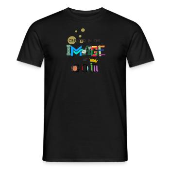The Image of GOD - Männer T-Shirt - Schwarz - Vorne - AI Model Male 178 light (178cm)