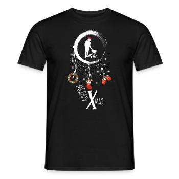 Grillen Weihnachten Weihnachtstraumfänger - Männer T-Shirt - Schwarz - Vorne - AI Model Male 178 light (178cm)