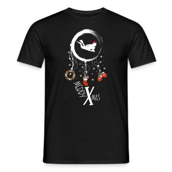 Bodyboard Weihnachten Weihnachtstraumfänger - Männer T-Shirt - Schwarz - Vorne - AI Model Male 178 light (178cm)