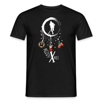 Hockeyspielerin Weihnachten Weihnachtstraumfänger - Männer T-Shirt - Schwarz - Vorne - AI Model Male 178 light (178cm)