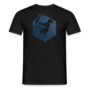 Skateboard Hommes Skateboarders Skating Femmes - T-shirt homme - noir - Devant - AI Model Male 178 light (178cm)