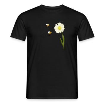 Zwei kleine und niedliche Bienen - Männer T-Shirt - Schwarz - Vorne - AI Model Male 178 light (178cm)