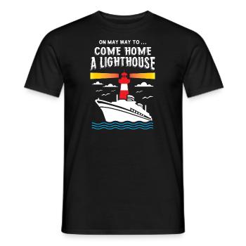 Phare - T-shirt homme - noir - Devant - AI Model Male 178 light (178cm)