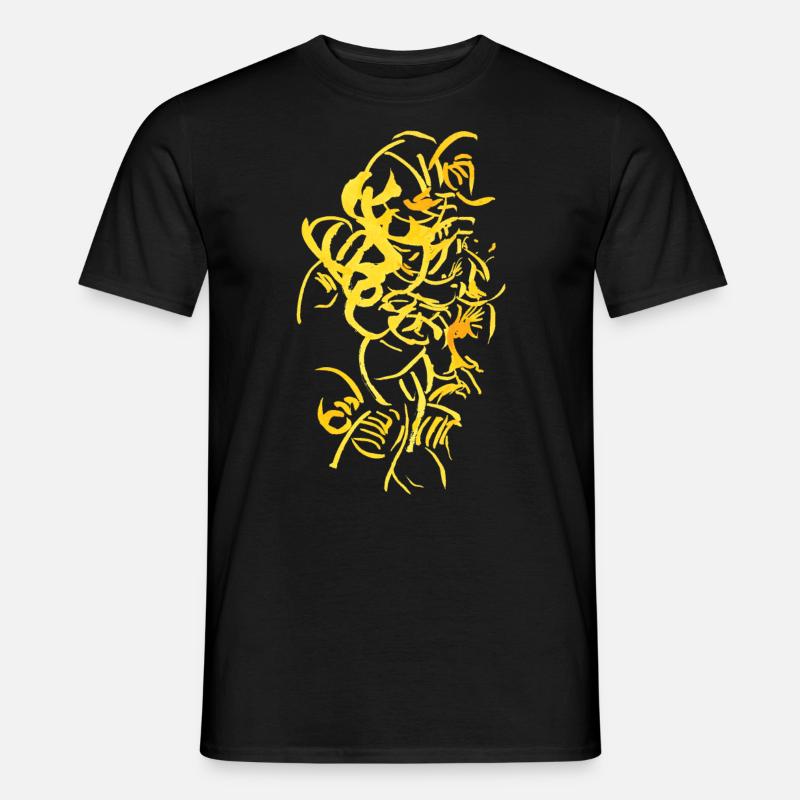 Abstrakt - Tusche - Männer T-Shirt - Schwarz