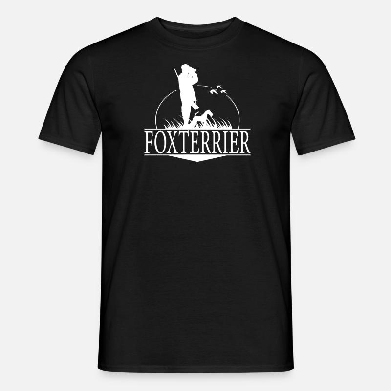 FOXTERRIER rauhaar Jagdhunderasse Wilsigns - Männer T-Shirt - Schwarz