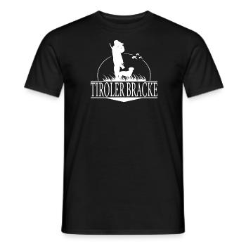 TIROLER BRACKE Jagdhunde Jagd Jäger Wilsigns - Männer T-Shirt - Schwarz - Vorne - AI Model Male 178 light (178cm)
